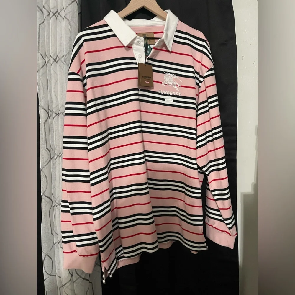 Burberry | Shirts | Brand New Supreme Burberry Rugby | Poshmark